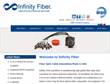Tablet Screenshot of infinityfiber.com